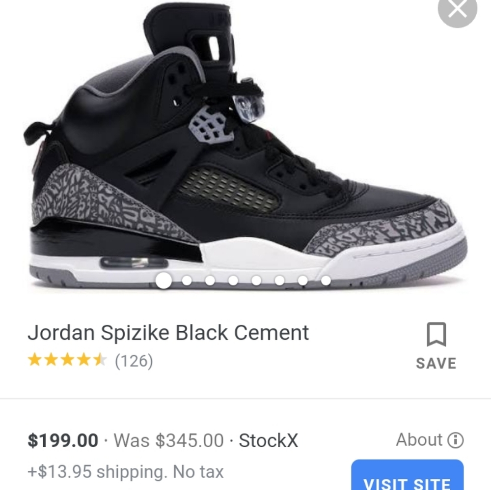 Black hightop Jordan spizike